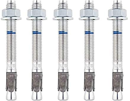 BATIFIX 10 Stück Schwerlastanker verzinkt mit ETA Option 1 Industriequalität Schwerlastdübel Keilanker Bolzenanker Ankerbolzen Blitzdübel Ankerschraube (M12 x 80)