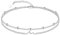 CHIC & ARTSY Welle Fußkettchen 925 Sterling Silber Welle Fußkettchen für Frauen Boho geschichteten Strand Fußkettchen einstellbar Doppelkette Fußkettchen 11 Zoll