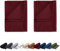 EllaTex Doppelpack Renforce Bettlaken Haustuch aus 100% Baumwolle ohne Gummizug, Farbe: Weinrot, Größe: 2er Pack 160 x 200 cm