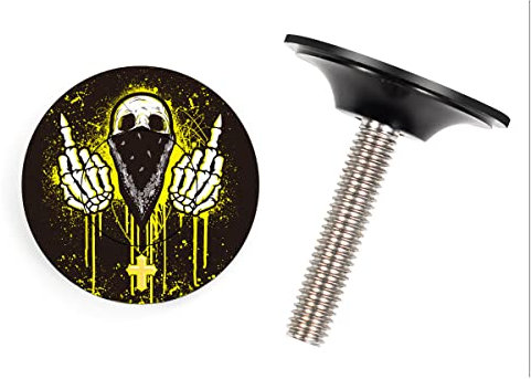 CNC Bike Headset Top Cap With Bolts,MTB Headset Cap for Bicycle Road Bike 1 1/8 Stems.