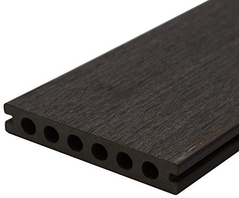HORI® WPC Terrassendielen Komplettset Safety Holz Terrasse Braun Grau Diele UK Fläche: 10 m² I 5,00 m Dielenlänge