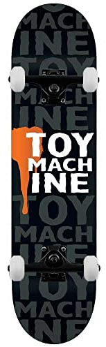 Toy Machine Drip Complete Skateboard, Schwarz, 21 cm