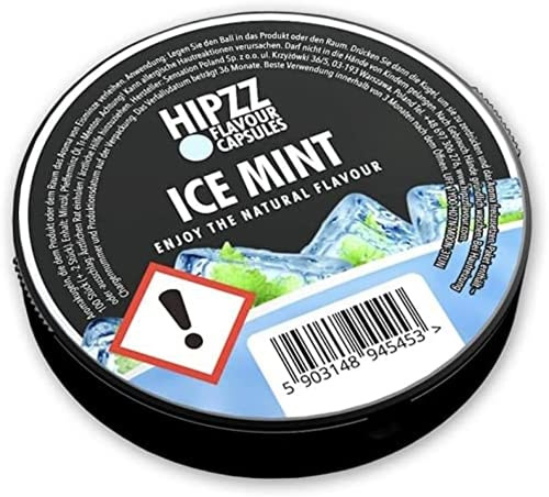 Hipzz Aroma Kapseln Menthol/Ice Mint Click Hülsen Kapseln Flavour Kugeln (Ice Mint, 2 Stk. 200Kapseln)