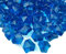 Goodymax® Kristall-EIS 25 mm Blau 50 Stück - EIS Deko Streudeko Diamanten Tischdeko
