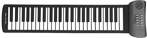 Pianoforte Arrotolabile Flessibile, Tastiera Arrotolabile a Mano, Portatile a 49 Tasti, Suono Surround 4D 16 Toni per Principianti (PM49)