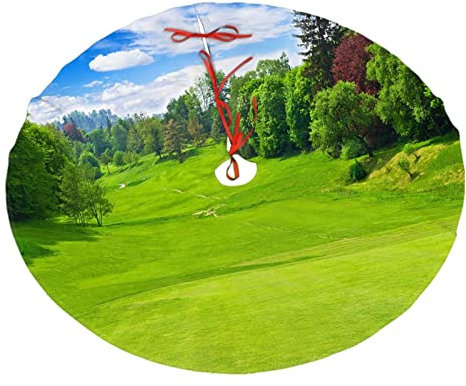 Vancouver Golfplatz-Druck, Weihnachtsbaum-Rock, Weihnachts-Bauernhaus-Dekorationen für Urlaub, Party, Outdoor, Innen- und Außenbereich
