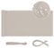 Sekey Brise Vue Balcon Occultant Oxford Protection UV Opaque Résistant aux Intempéries 90 x 600cm, avec Attaches de câble et Cordons, Taupe