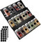 Gewürz Schubladeneinsatz aus ALU stark rostfrei Metall Gewürzorganizer Breite 30cm Länge 14-40cm ausziehbar Gewürzregal für Schubladen mit Sticker Gewürzregal Organizer auf 3 Ebenen