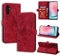 CASAFUNY Coque Samsung Galaxy A24 Étui Antichoc Étui Housse Protection en Cuir Magnétique Flip Case Portefeuille Etui en Protecion pour Samsung Galaxy A24, Rouge