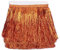 YYCRAFT Lametta-Fransen-Bordüre, Lametta-Girlande, Tanzkostüm, Fransenbesatz, glänzende Folien-Effekt, Party-Dekoration, 9,1 m, Orange