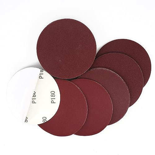 5inch Sanding Disc 10pcs Aluminum Oxide Sanding Paper Adhesive Backed Sandpaper Sander Attachment for Random Orbital Sander,Grit 60
