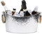 8L Stainless Steel Ice Bucket, Large Ice Bucket Champagne Bucket with Hemp Rope Handles,Beverage Bucket for Parties Wedding Bar