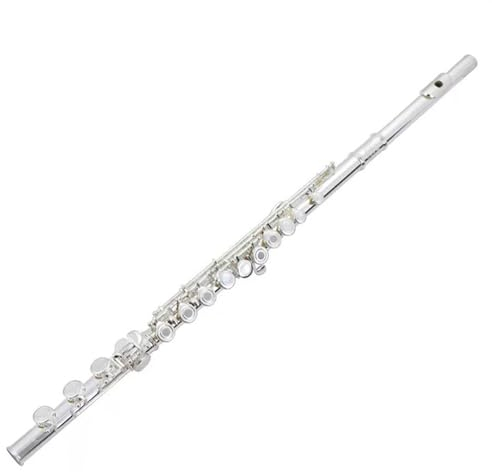 Querflöte Instrument 17-Tasten-Flöte Mit Offenem Und Geschlossenem Loch, Mehrzweckflöte, E-Taste, Geteilter B-Fuß, Schüler-Anfängerflöte
