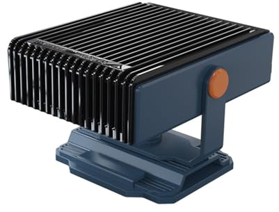 Shkalacar 12V 2 in 1 Auto Heizung und Kühlung, Einstellbar Tragbare Auto Heizlüfter mit Zigarettenanzünder, PTC Heizung, 360° Gedreht, Große Leistung für Winter Defroster(Blau)