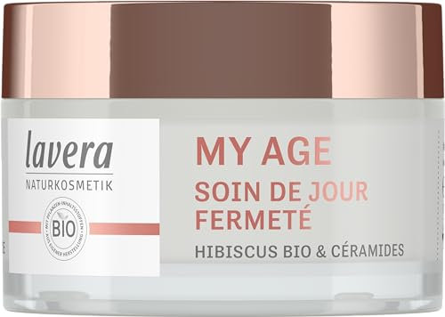 lavera MY AGE Soin de jour Fermeté - Crème de jour contre la pigmentation - pour peaux matures - donne tonus & élasticité - vegan - Naturkosmetik - 50 ml