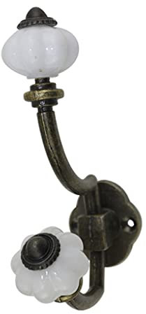 Ukbzxcmws Cintre européen rétro bronze porte-serviettes mural robuste crochet mural inoxydable