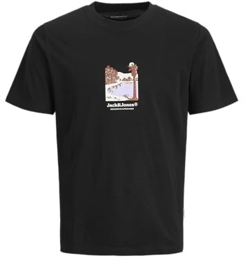 Jack & Jones Herren Jorsplit Graphic Front Tee Ss Crew Neck Jorsplit Graphic Front Tee Ss Crew Neck (1er Pack)