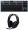 Logitech G G915 X Lightspeed TKL Clavier Gaming sans Fil Ultra-Plat, Touches PBT Double Couche, GL Brown Tactile - PC/Mac, FRA AZERTY, Logitech G733 Casque Gamer sans Fil Lightspeed avec Bandeau