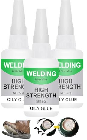 Extensivek Ex01 Glue, 50g Welding High-Strength Oily Glue Instant Bonding for Plastic, Rubber, Metal Wood Ceramics Leather (3Pcs)