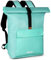 BMaoBBo Rolltop Rucksack Wasserdicht, Rolltop Rucksack Damen & Herren, Rucksack mit Laptopfach für 17 Zoll Laptop, Reiserucksack Daypack für Reisen, Radfahren（Grün）