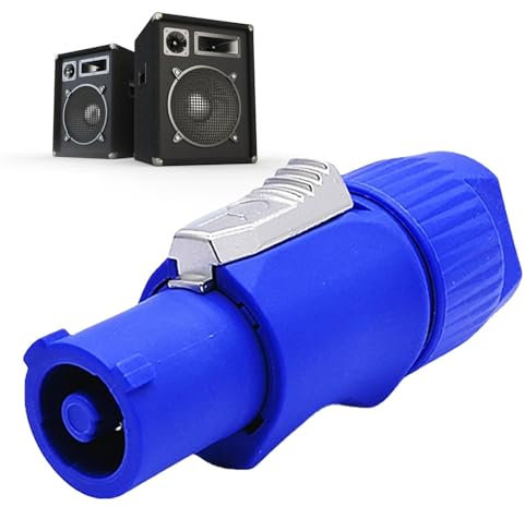Audio-Verriegelungsadapter, 3-poliger Lautsprecheranschluss - Stabile Versorgungs-Audioanschlüsse - Professioneller dreiadriger Lautsprecherstecker-Twist-Lock-Audio-Twist-Lock-Adapter, Verstärkerkabel