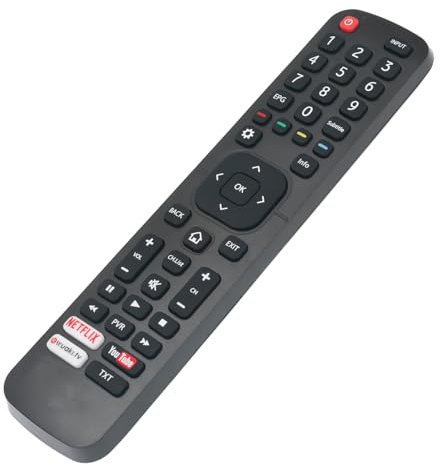 VINABTY EN2X27HS Mando a Distancia sustituido fit para el Mando a Distancia Hisense Smart TV EN2X27HS EN2AK27H T193219 32N2170HW 39N2170PW 40A5700FA H65N5300 H55N5305 H43N5305 49N2170PW
