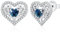 LAVUMO Orecchini Donna Argento Sterling 925 Albero Della Vita Cuore Gioielli con Pietra di Zirconia Cubica Regalo per Donne Fidanzata, Mamma, San Valentino Natale Regalo