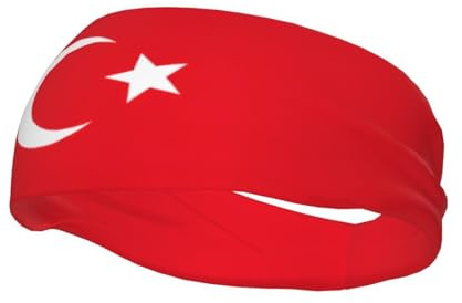 Sport-Schweißband mit Türkei-Flagge-Aufdruck, modisches Stirnband für Aktivitäten zu jeder Jahreszeit, schweißableitend