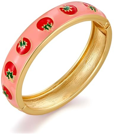TOVABA Damen Armreif Handgefertigter Emaille Schmuck, Allergiefrei & Farbtreu – Modisches Geschenk für Frauen & Mädchen