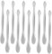 UKCOCO 10 pièces Cuillères de Laboratoire Inox à Double Tête Cuillères de Mesure pour Échantillonnage et Mélange Spatules Pratiques pour Chimie et Médecine
