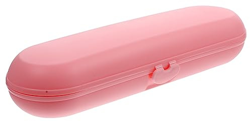 EXHUMKY Tragbares Reiseetui Für Elektrische Zahnbürste Kompakte Aufbewahrungsbox Aus Robustem Material Staubschutz Praktischer Halter Für Reisen Und Zuhause Rosa