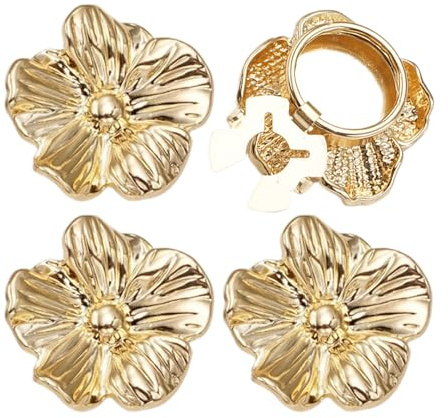 Generisch Protège-boutons | 4 pièces Accessoires de décoration, Cache-boutons réutilisables - Pour chemise chemisier pour femme et petite amie Pour port quotidien, rendez-vous d'affaires