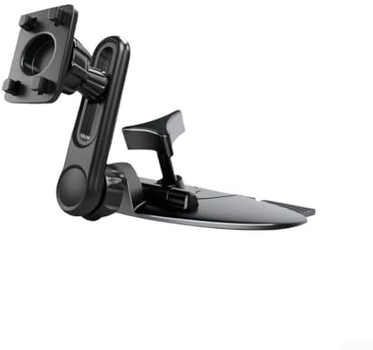 NEIQIUWING Supporto per tablet da auto per lettore CD con braccio estraibile, compatibile con iPad Pro Air, mini, iPhone, Galaxy, Kindle, nero