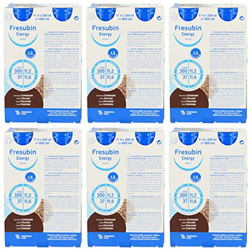 Fresenius Kabi Fresubin Energy Drink Schokolade Trinkflasche, 6 x 4 x 200 ml, 1er Pack (1 x 5,5 kg)