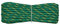 006006343 Treccia corit verde, 10 mm - 10 mt, Corda intrecciata multiuso resistente ai raggi U.V. e all'abrasione, per attività all'aperto, giardino, mare, guinzagli e fai da te, rottura 1050 kg