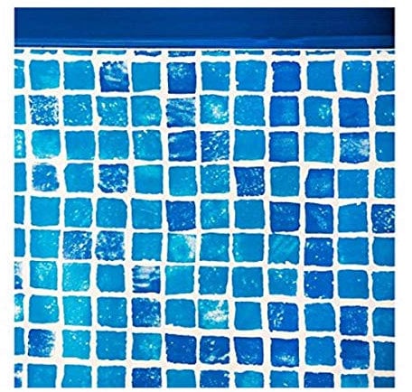 Gre FPROV917 - Liner mosaique pour piscines ovales 915 x 470 x 132cm, épaisseur 50/100e, système d'accroche