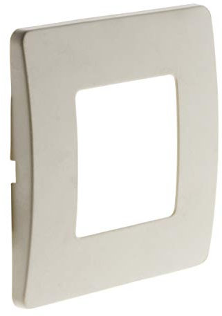 Zenitech - Placa de Acabado para Mecanismo de Instalación Eléctrica - Sin Tornillos Visibles - Fácil Sujeción de la Fachada - Color Blanco - Compatible con la Línea Venus - Blanco