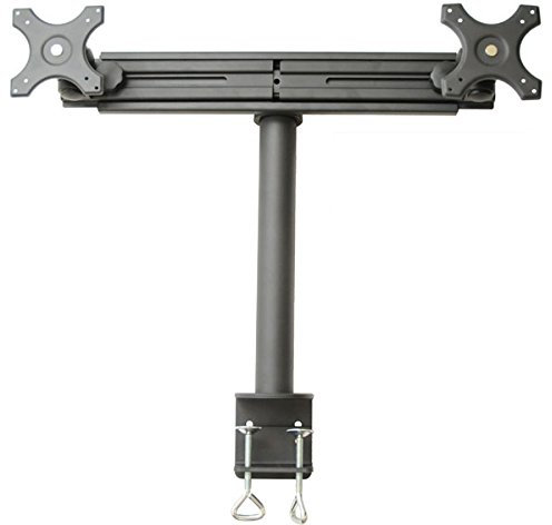 MonMount Dual Monitor Ständer gerader Arm Klemme für bis zu 76,2 cm (30 Zoll) Bildschirme schwarz