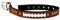 NFL Cleveland Browns Klassisches Fußballhalsband, Leder, Größe L
