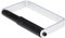 Merriway BH02038 Toilet Paper Roll Holder Aluminium with Black Roller Fitting