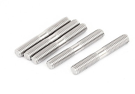 sourcing map 5stk M6x40mm 304 Edelstahl Doppel Ende Gewindebolzen Schraube Bolzen de