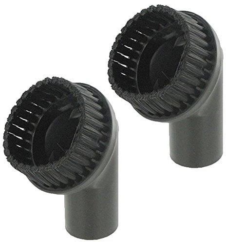 SPARES2GO Universal Vacuum Cleaner Round Dusting Brush Tool (35mm, Pack of 2)