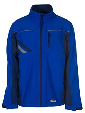 Planam 2380044 Highline Softshell Jacke, Kornblau/Navy/Zink, Größe S
