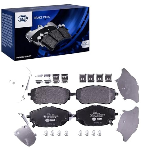 HELLA 8DB 355 020-281 Bremsbeläge - mit akustischer Verschleißwarnung | Kompatibel mit: TOYOTA AURIS, AURIS Kombi, AURIS VAN Kasten/Schrägheck, COROLLA Stufenheck, COROLLA Stufenheck
