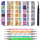 FOCCTS 4300PCS Piedras para Uñas,Glitter Uñas,Cristales para Uñas,Diamantes para Uñas,Brillantes para Uñas,Diamantes de Uñas 3D,Purpurina para Uñas,Diamantes de Imitación para Uñas