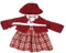 Uteruik Puppenpullover Kleid Kleidung mit Strickmütze für 46 cm Mädchen Puppe Our Generation Puppenkleid Rock Outfits Kostüm Zubehör