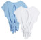 icyzone Damen Sport Top Fitness Yoga Shirt Rückenfrei Sommer Leichte Gym Top Sportshirt, 2er Pack (M, White/Sky Blue)