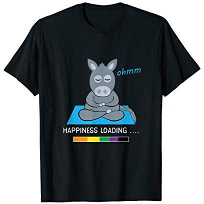 Meditations Esel lustiges Esel Yoga T-Shirt