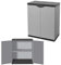 Buyly Armoire Basse 2 Portes pour Intérieur/Extérieur, 68 x 40 x 85 cm