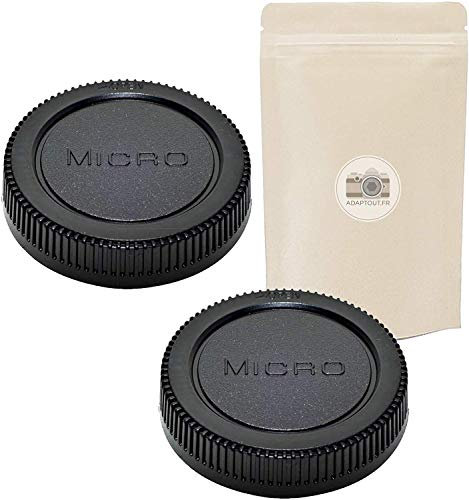 Cubierta de caché Trasero 2X M4 / 3 O para Micro 4/3 Monte Lens - Marca Francesa Adaptable